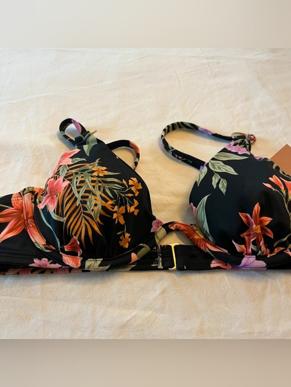 Shade & Shore Chocolate Brown Halter Bikini